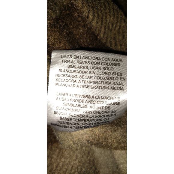 Wrangler Plaid Shirt Shacket Jacket BROWNS Fleece Unlined Men's Large L ButtonUp - Picture 10 of 14